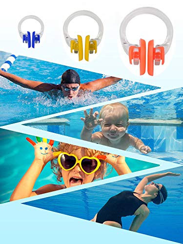 18 Pcs Silicone Swimming Nose Clips - Waterproof Nose Plugs for Kids & Adults