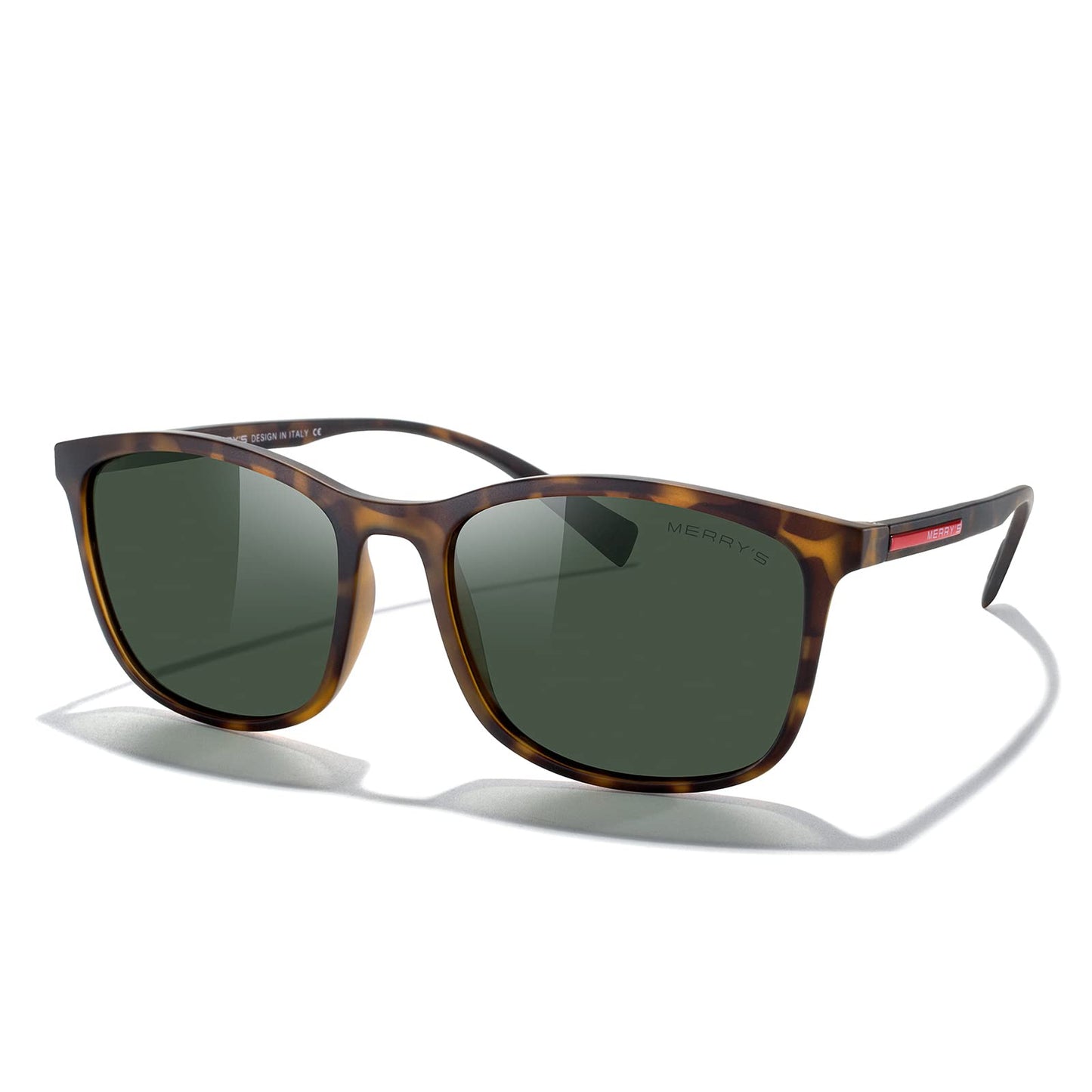 MERRY'S Square Polarized Sunglasses for Men Women Ultralight Shades Driving Fishing Golf UV400 S8668