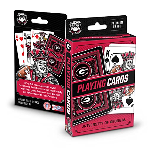Georgia Bulldogs Playing Cards - Premium Linen Texture Sports Deck