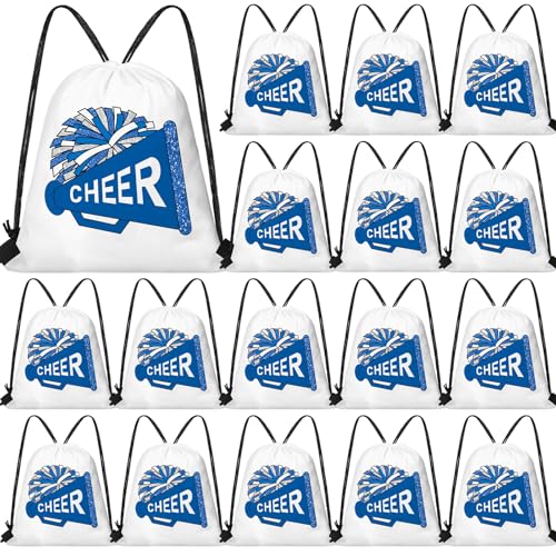 Kacctyen Blue Cheer Drawstring Backpack Pack of 24 – Team Gift, Sports & Activewear
