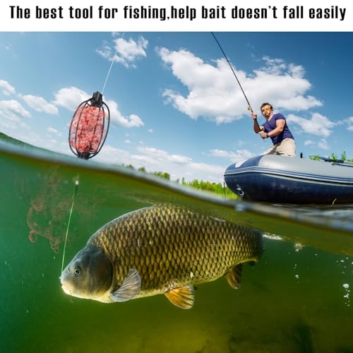 SiliFine 20g Black Method Feeders for Carp Fishing - Pack of 10