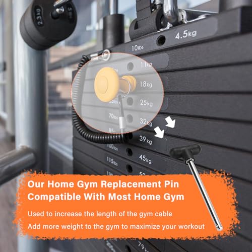 Weight Stack Pin - Heavy Duty Replacement for Home Gym - 1 pcs