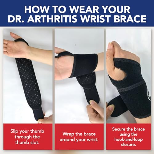 Adjustable Copper-Infused Wrist Brace for Carpal Tunnel & Tendonitis - Single