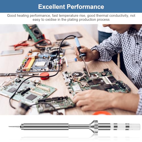 TS100 Soldering Iron Tip, Mini Digital Soldering Iron Replacement Original Replacement Solder Tip for TS100 Pinecil (TS100-C1)