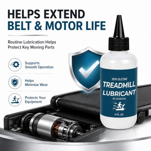 4oz Silicone Treadmill Belt Lubricant - Reduces Friction & Noise