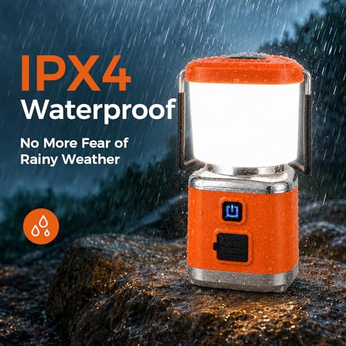 Rechargeable 1500LM Camping Lantern with USB-C, 4 Modes, IPX4