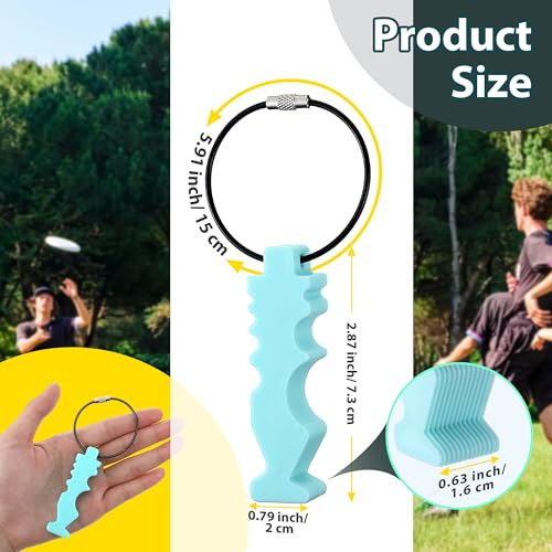 Disc Golf Repair Tool - Edge Smoothing Maintenance Accessory - Light Blue