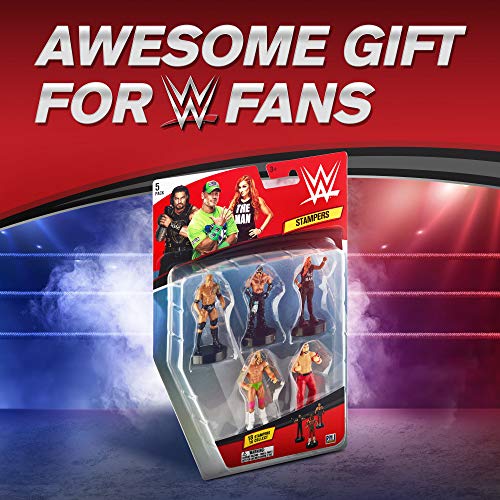 WWE Superstar Stampers Set - Self-Inking Party Decor & Cake Toppers - Variation C
