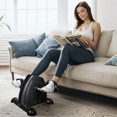 Mini Exercise Bike - Portable Under Desk Pedal Exerciser with LCD Display