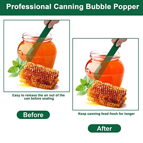 Canning Kit - Magnetic Lid Lifter & Bubble Popper Tool - Green