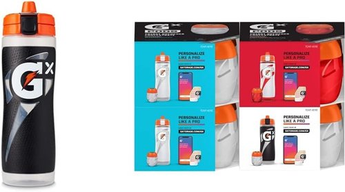 Gatorade Gx Sports Bottle - Black | Includes 16 Gx Pods for Ultimate Hydration