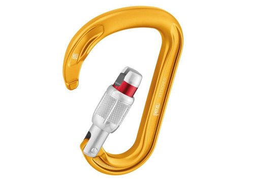 Petzl Verso Belay Device with Attache Screw-Lock Carabiner - Compact, Lightweight Belay Device, for One or Two Rope Strands While Climbing or Rappelling - Grey