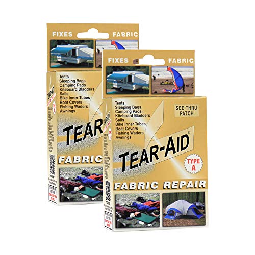 Fabric Repair Kit - Clear Patches for Canvas, Leather & More