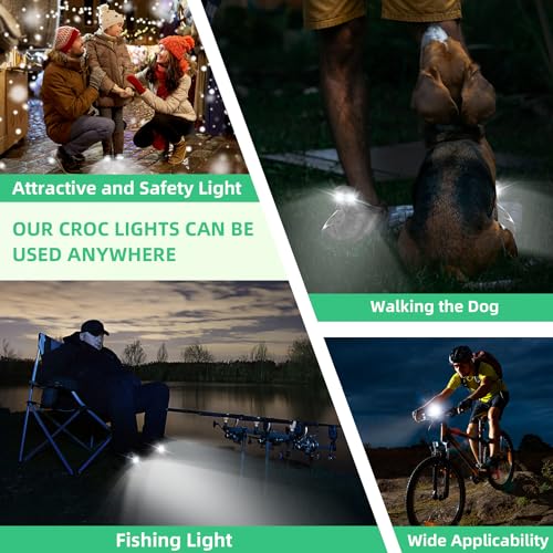 LED Shoe Headlights - Clip-On Flashlight for Sandals and Sneakers