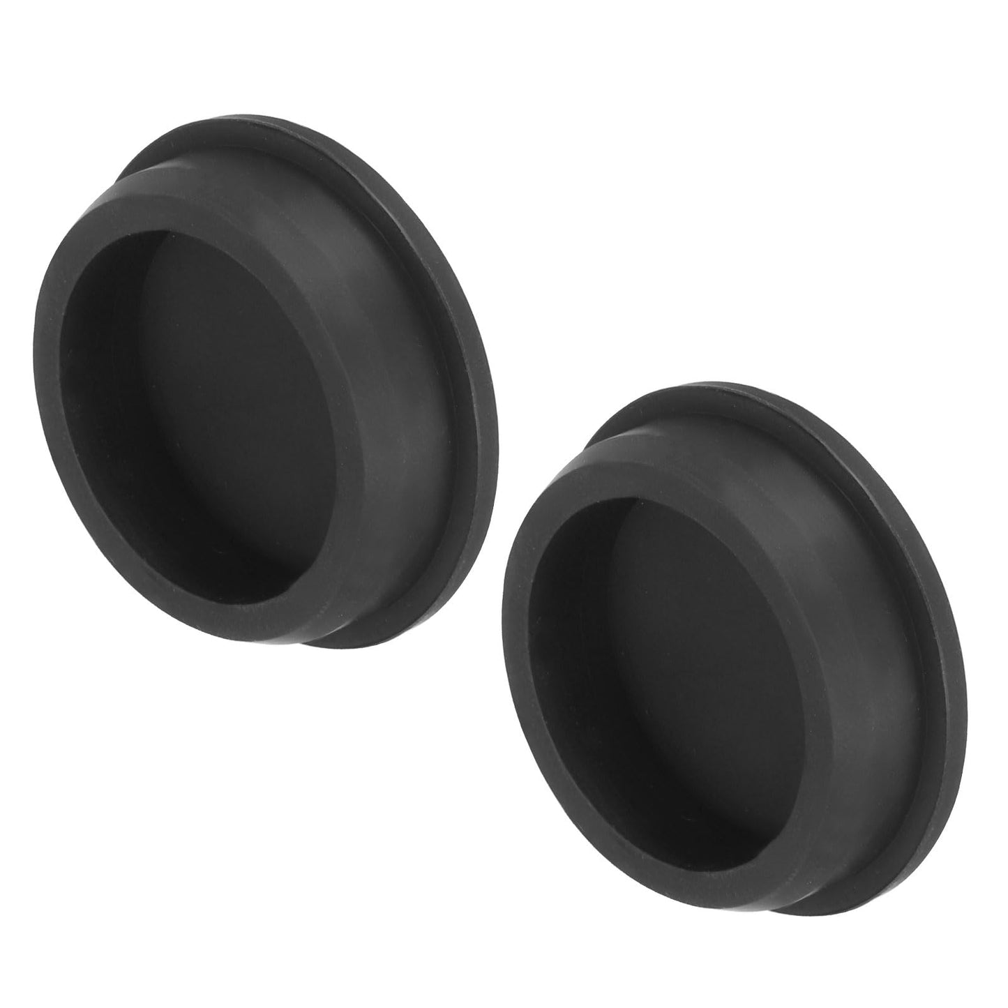 uxcell High Temp Silicone Plug Mount Dia 51mm/2 inch T Shaped Rubber Stopper Hole Plugs for Powder Coating Plating Waterproof Plugs Sealing Plugs Black Pack of 2(OD 58mm)
