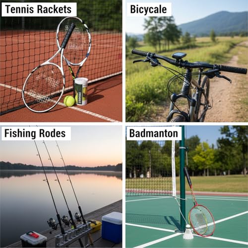 10 Pack Tennis Grip Tape - Precut Anti-Slip Racket Overgrips
