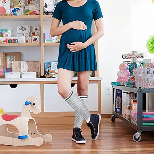 Large-X-Large Compression Socks 30-40mmHg Support for Women & Men Knee High Hiking Running