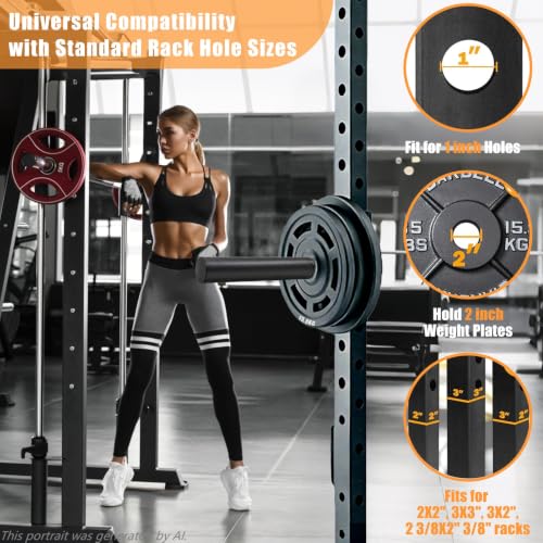 CAELUM 5/8" Hole Weight Plate Holder Rack for 2x2, 2x3, 3x3 Power Cages