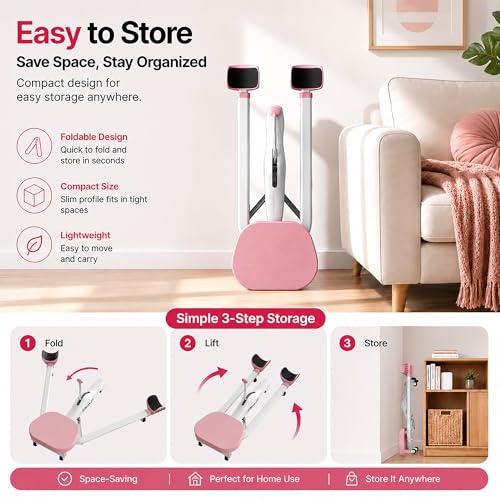 Leg Stretcher Machine for Flexibility - Adjustable Pink Equipment