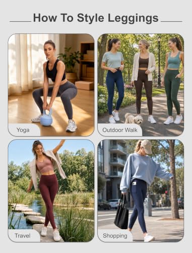 Large Black High Waist Yoga Leggings with Pockets - DLOODA Women