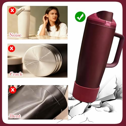 3PCS Black Cherry Silicone Boot Set for Owala 30oz & 40oz