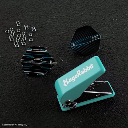 Dart Flight Hole Punch Tool with 100 O-Rings - Blue