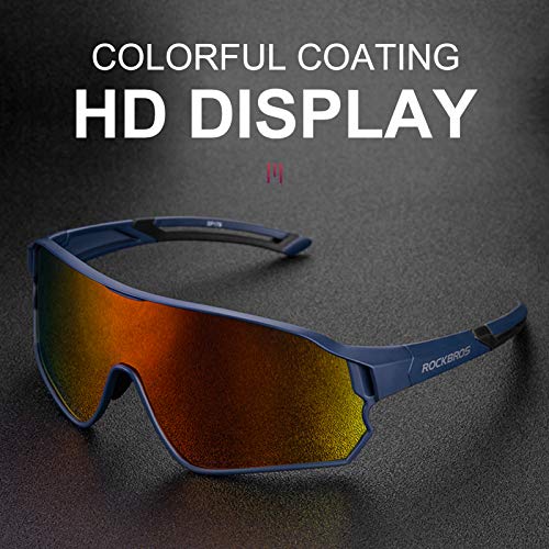 Polarized Sports Sunglasses with UV400 Protection for Cycling & Running