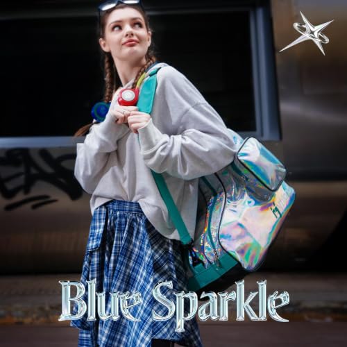 Spacious Holographic Roller Skate Bag - Silver