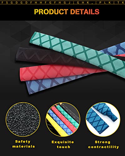 Heat Shrink Tubing 28mm x 3.2 ft - Non-Slip Waterproof - Black