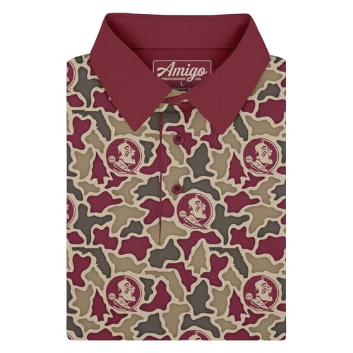 Florida State Seminoles Polo Shirt - Large Team Camouflage