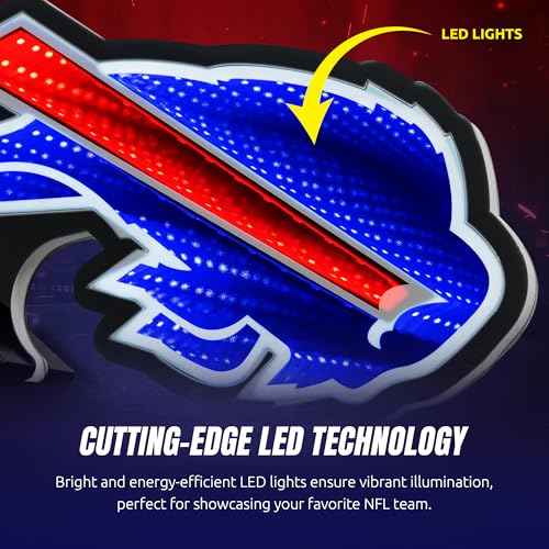 Buffalo Bills LED Infinity Logo Light - 3D Acrylic Display