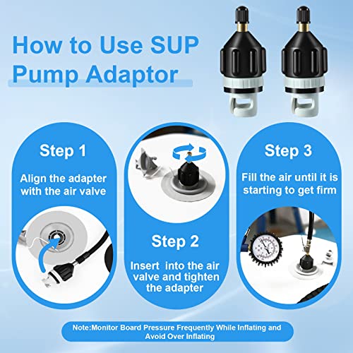 Inflatable Boat SUP Pump Adapter - Quick Inflation & Strong Sealing