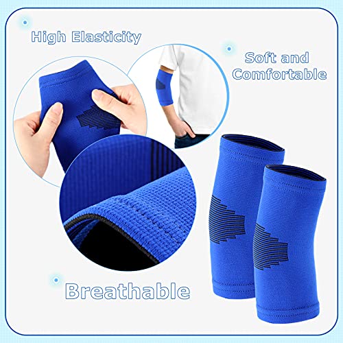 Kids Elbow Compression Sleeves - 2 Pairs, Medium for Sports