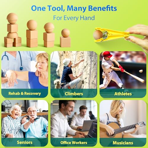 Finger Exerciser Set - 5 Resistance Levels for Hand Therapy & Strength