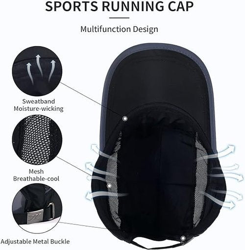 kozinu Running Hat Mesh Sports Cap Lightweight Quick Drying Runner Cap for Men Women