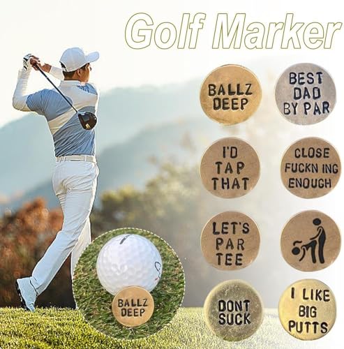 Funny Golf Ball Marker, for Men Adult Humor Novelty Markers with