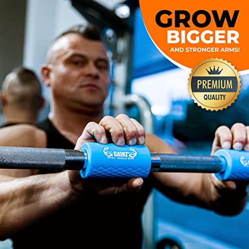 Thick Grips Dumbbell Barbell Weight Lifting Adapters - Blue