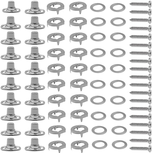 30 Sets Twist Lock Fasteners 304 Stainless Steel Rotating Button Fasteners for Boats RVs Caravans (One Size / 30.0)
