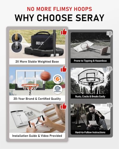 Kids Basketball Hoop - Adjustable 3.2-7.2FT with 29 Inch Backboard - White