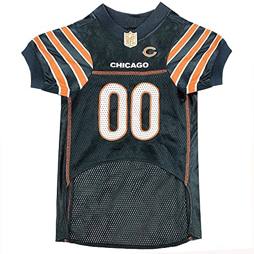 Pets First NFL Chicago Bears Dog Jersey Small - Official Team Pet Apparel for Dogs & Cats
