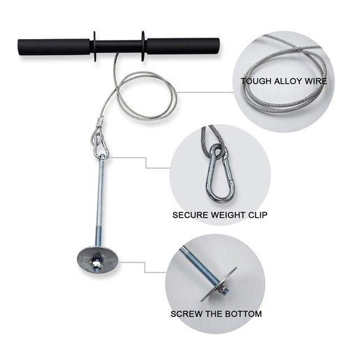 Luwint Wrist and Forearm Roller Blaster, Steel Rope Fitness Arm Exerciser Wrist Trainer Home Gym Accessories