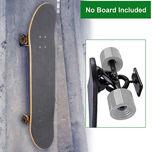 Skateboard Wall Mount Hanger - 2 Pack Durable Iron Hooks