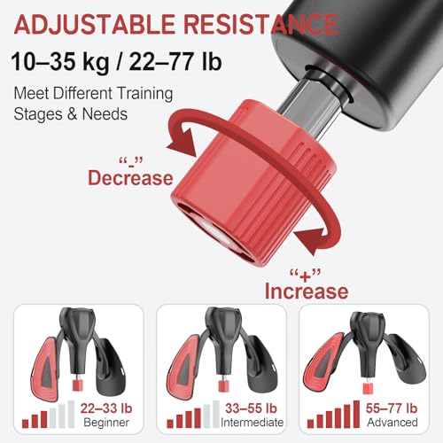 Adjustable Kegel Exerciser - 77lb Pelvic Floor Trainer - Black