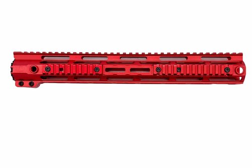GOTICAL 13 Slots Red Rail Section Compatible for M Lock Set of 2 Pieces