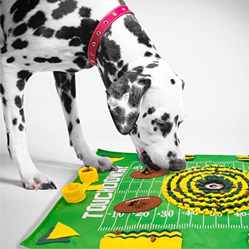 NFL Green Bay Packers Dog Snuffle Mat - 40 x 26 Inches Interactive Feeder