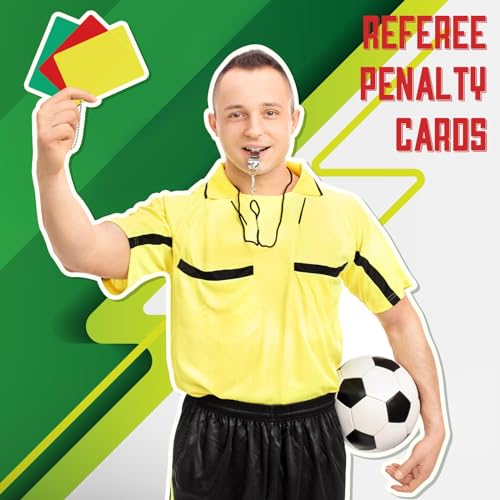 Soccer Referee Cards Set - Red, Yellow & Green - 12 Pieces