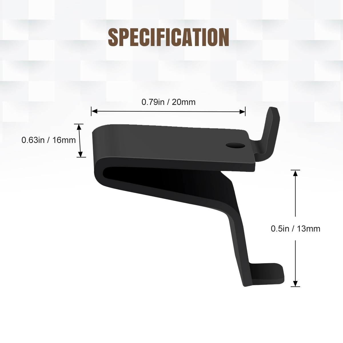 Lenink 256P-ZC Adjustable Pilaster Shelf Clip, 28 Pcs Black Shelving Brackets Clips for Metal and Wood Shelving