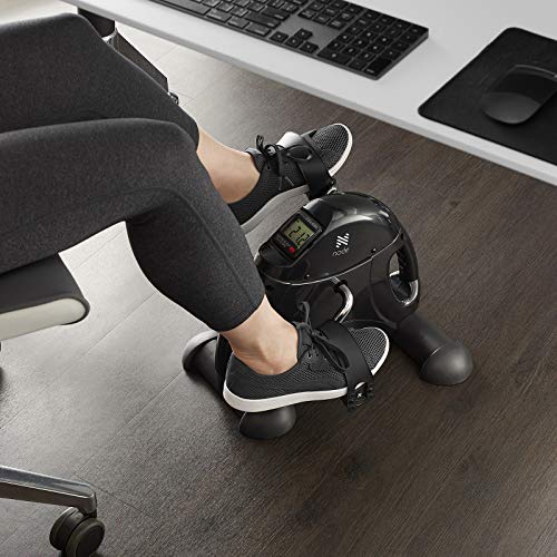 Under Desk Exercise Bike Pedal Exerciser with LCD Display & Adjustable Tension