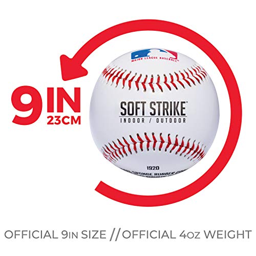 MLB Soft-Strike Teeball - Official Size 9 Inch, Pack of 1
