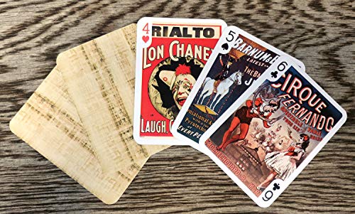 Vintage Circus Playing Cards - Unique Poker Deck with Clowns & Animals